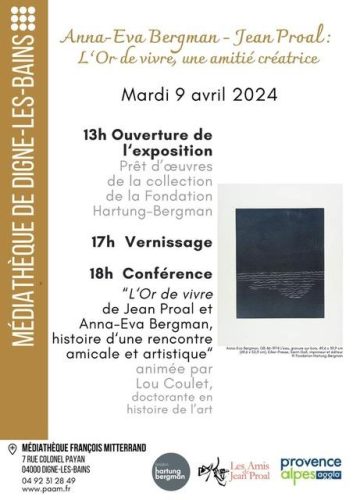 Expo Or de vivre - Anna Eva Bergman - Les Amis de Jean Proal